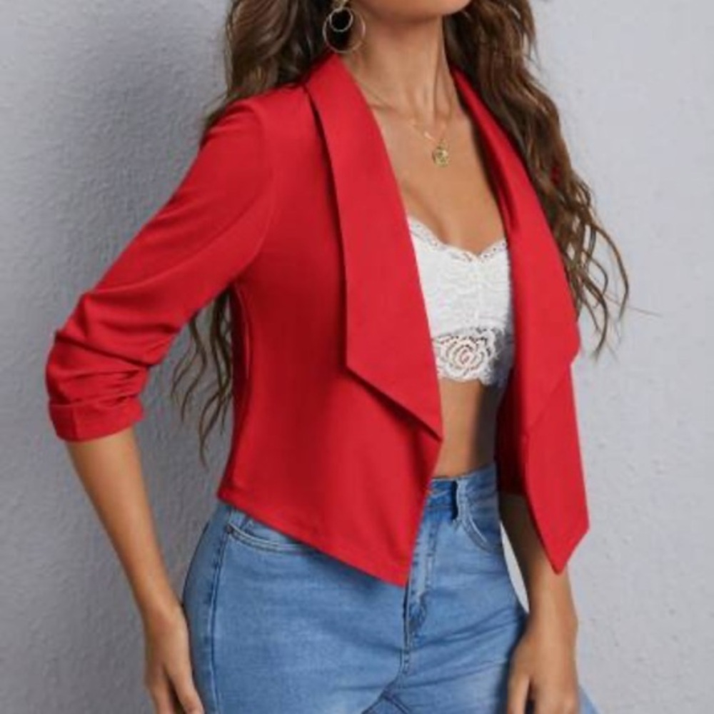 Elegant Scarlet Women's Blazer